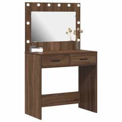 vidaXL Dressing Table Brown Oak 78.5 x 41 x 135 cm Engineered Wood 3