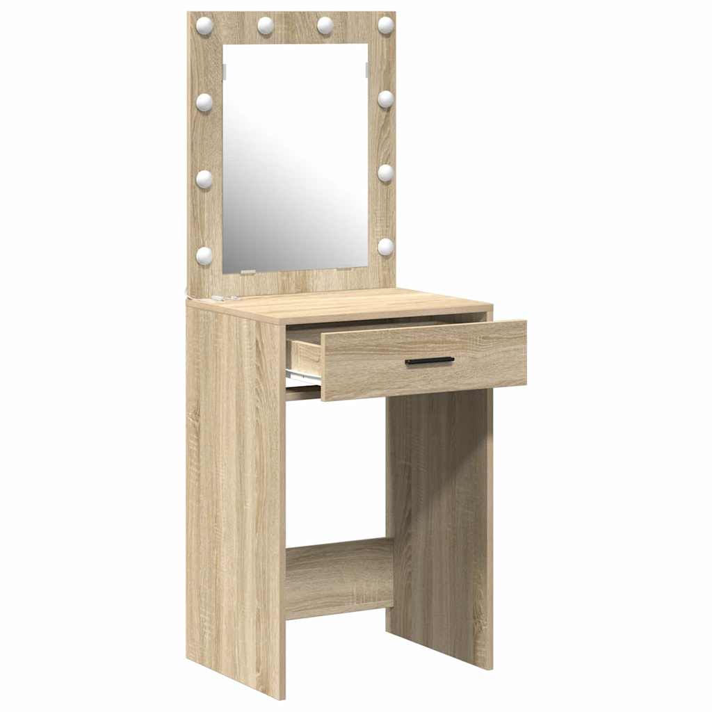 vidaXL Dressing Table Sonoma Oak 50 x 41 x 135 cm Engineered Wood 4