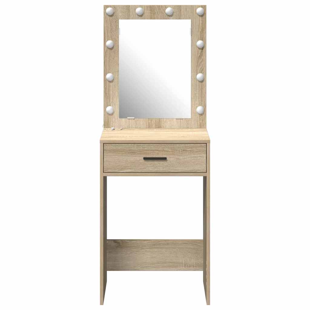 vidaXL Dressing Table Sonoma Oak 50 x 41 x 135 cm Engineered Wood 5