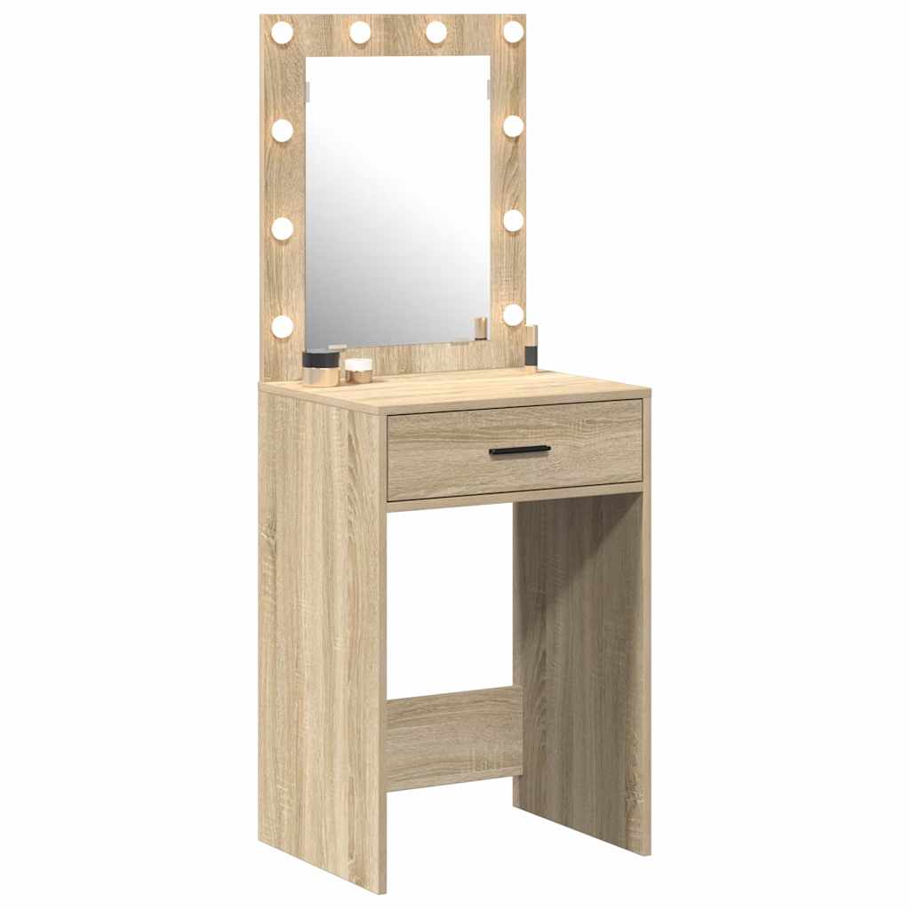 vidaXL Dressing Table Sonoma Oak 50 x 41 x 135 cm Engineered Wood 3