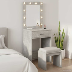 vidaXL Dressing Table Concrete Grey 50 x 41 x 135 cm Engineered Wood 1