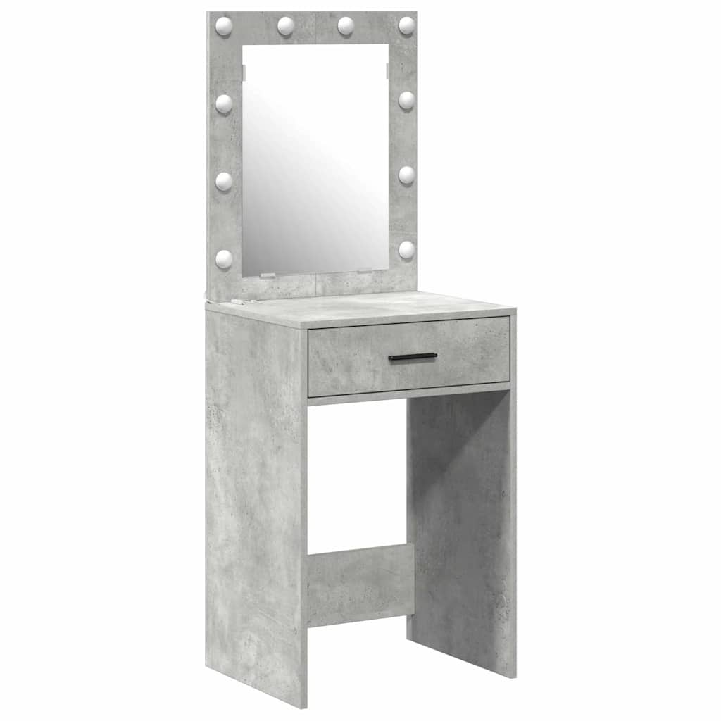 vidaXL Dressing Table Concrete Grey 50 x 41 x 135 cm Engineered Wood 2