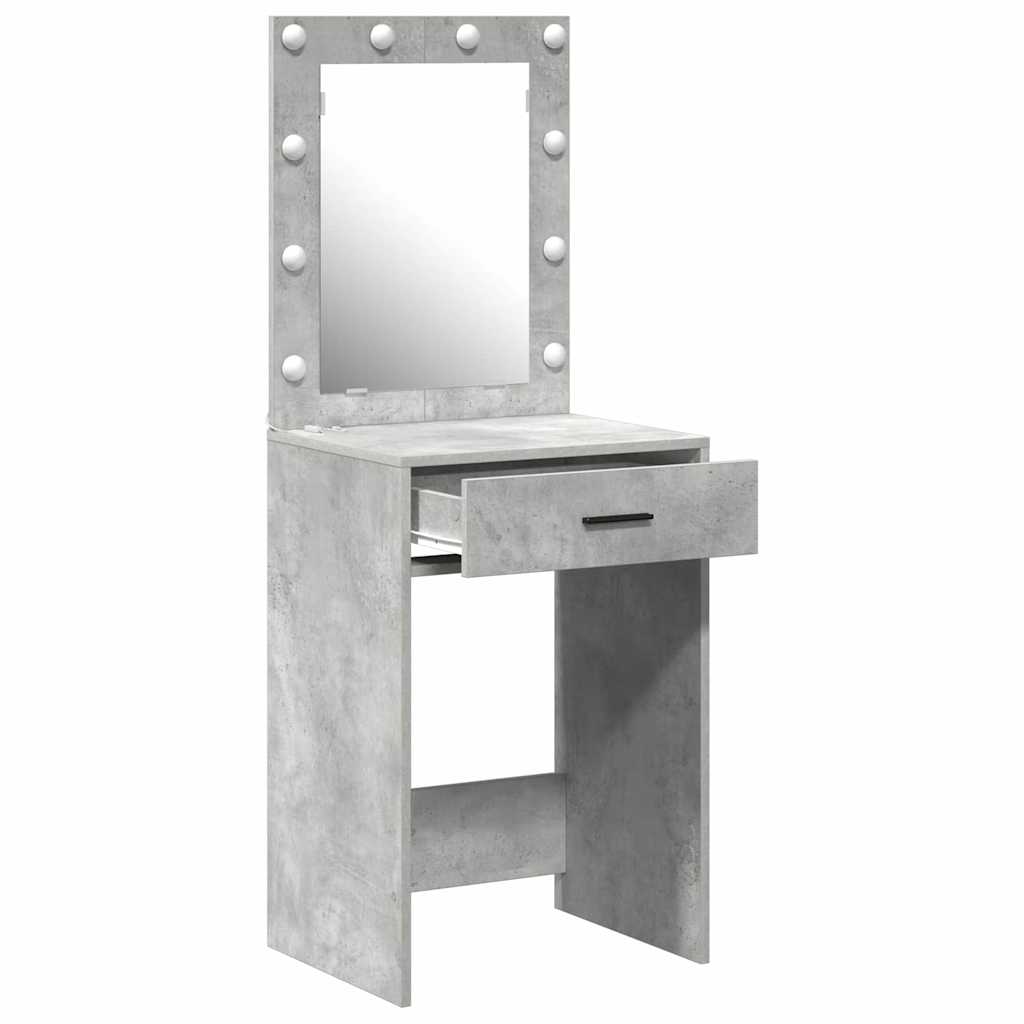 vidaXL Dressing Table Concrete Grey 50 x 41 x 135 cm Engineered Wood 4