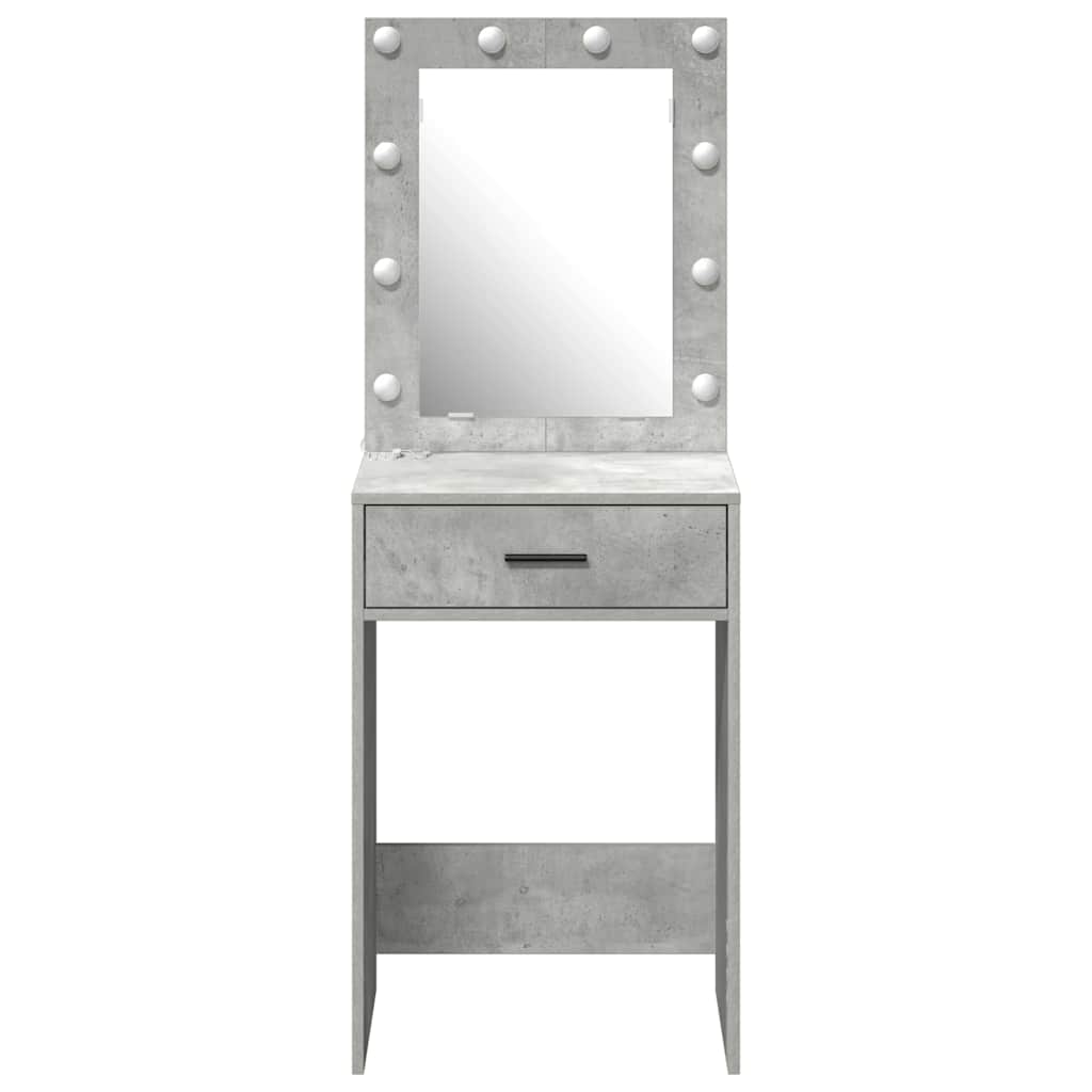 vidaXL Dressing Table Concrete Grey 50 x 41 x 135 cm Engineered Wood 5