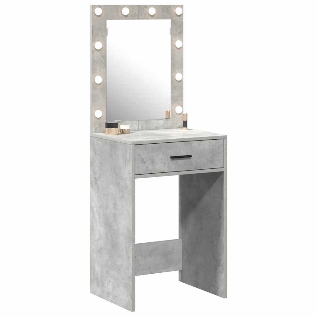 vidaXL Dressing Table Concrete Grey 50 x 41 x 135 cm Engineered Wood 3