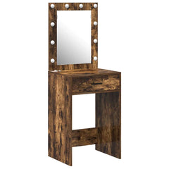 vidaXL Dressing Table Smoked Oak 50 x 41 x 135 cm Engineered Wood 2