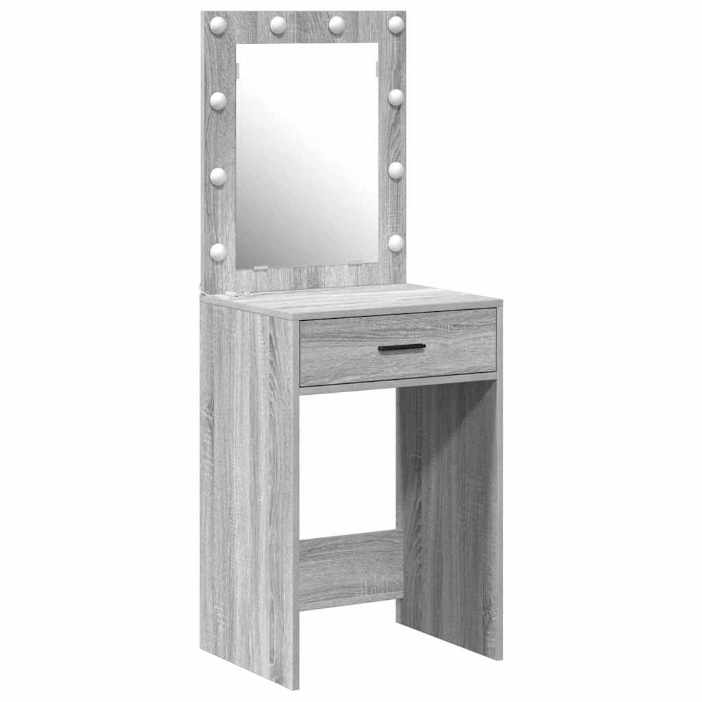vidaXL Dressing Table Grey Sonoma 50 x 41 x 135 cm Engineered Wood 2