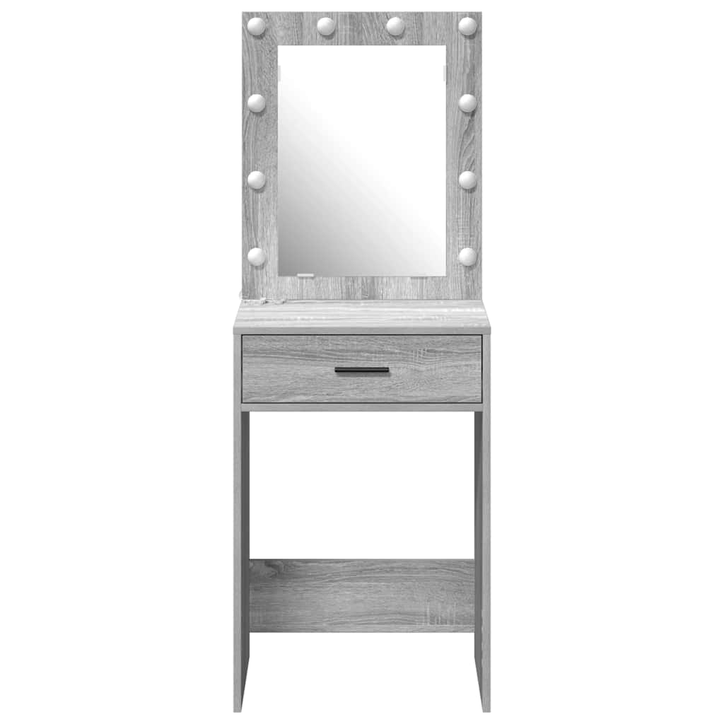 vidaXL Dressing Table Grey Sonoma 50 x 41 x 135 cm Engineered Wood 5