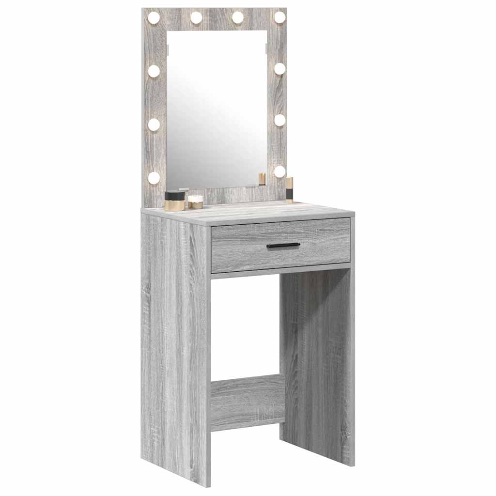 vidaXL Dressing Table Grey Sonoma 50 x 41 x 135 cm Engineered Wood 3
