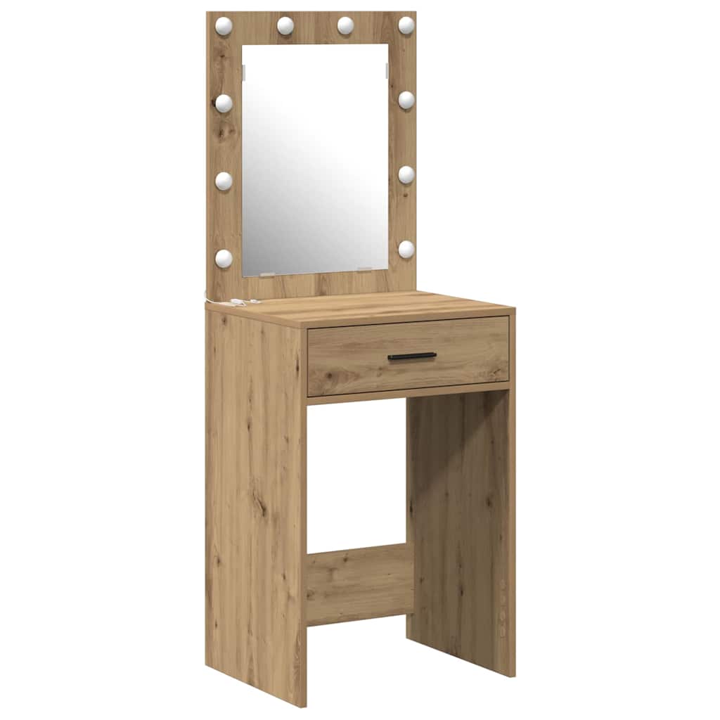 vidaXL Dressing Table Artisan Oak 50 x 41 x 135 cm Engineered Wood 2