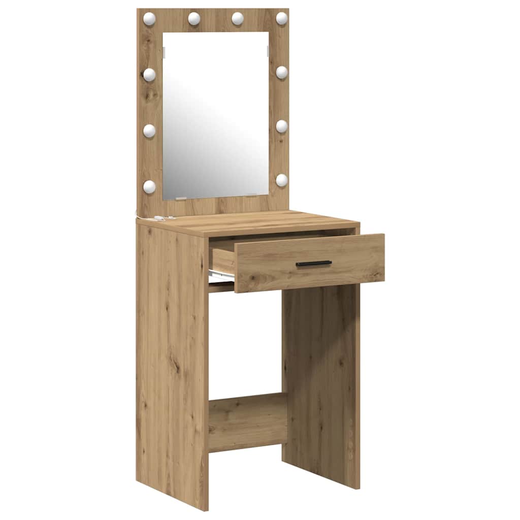 vidaXL Dressing Table Artisan Oak 50 x 41 x 135 cm Engineered Wood 4