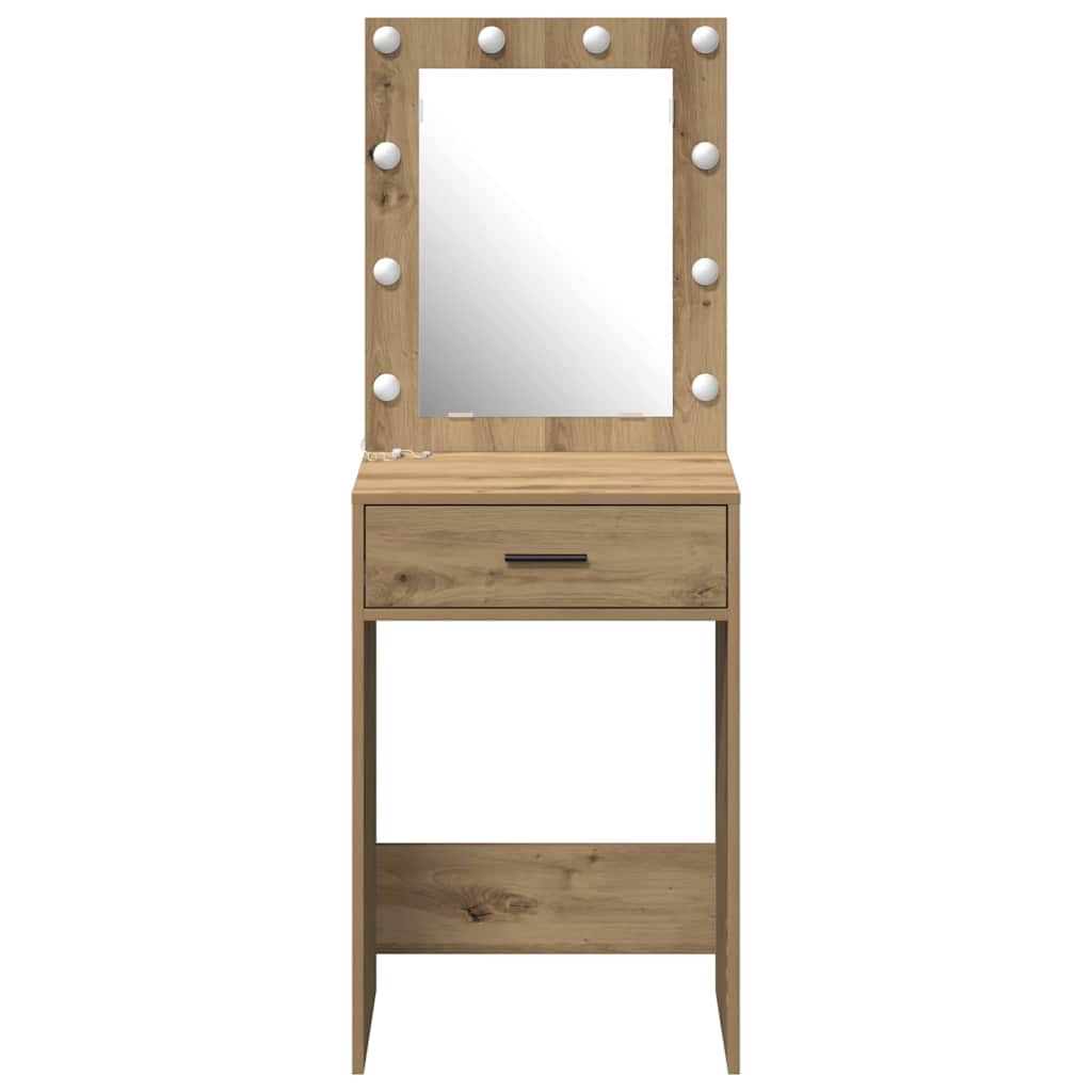 vidaXL Dressing Table Artisan Oak 50 x 41 x 135 cm Engineered Wood 5