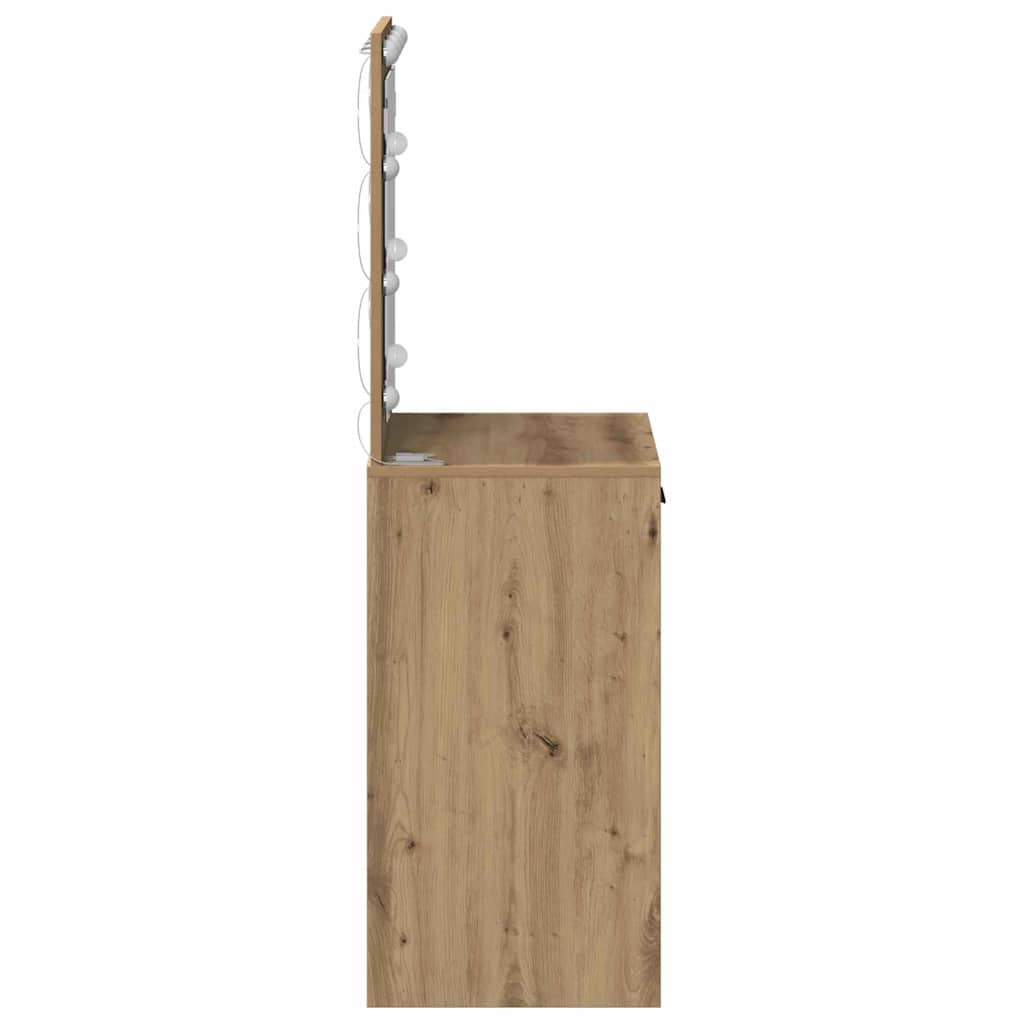 vidaXL Dressing Table Artisan Oak 50 x 41 x 135 cm Engineered Wood 6