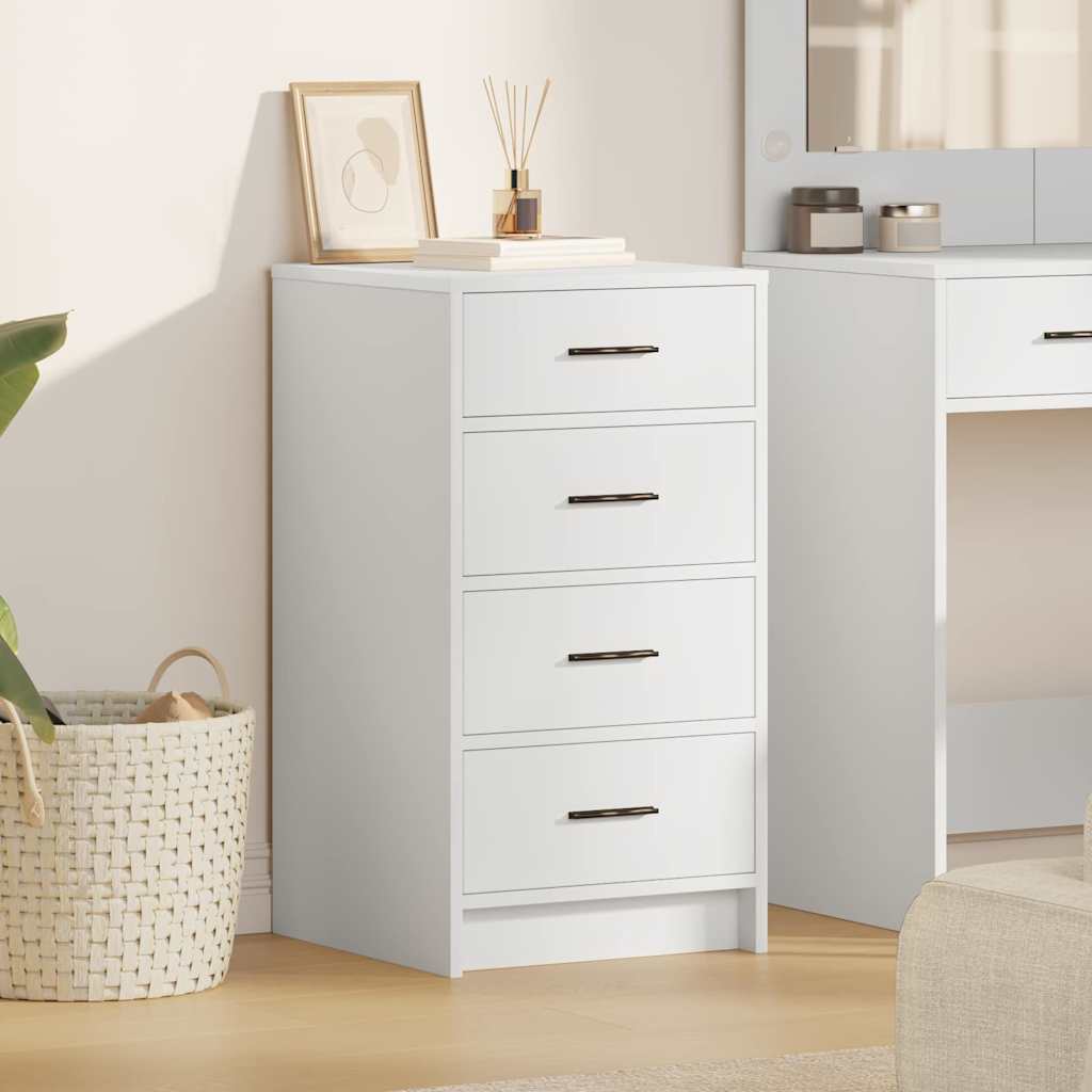 Sideboard 40 x 41 x 75 cm Engineered Wood White