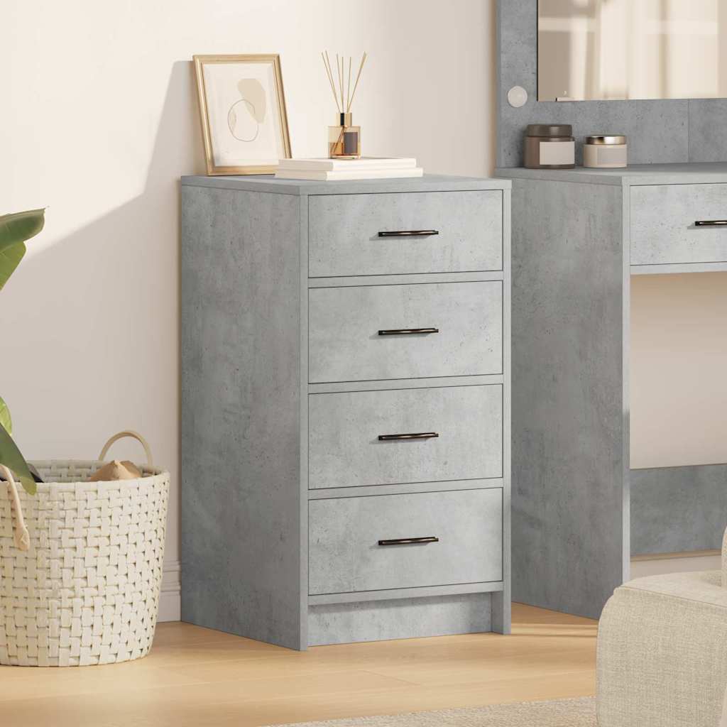 Sideboard 40 x 41 x 75 cm Engineered Wood Concrete grey