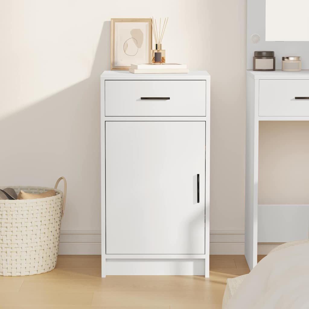 vidaXL Sideboard White 40 x 40.5 x 75 cm Engineered Wood 4