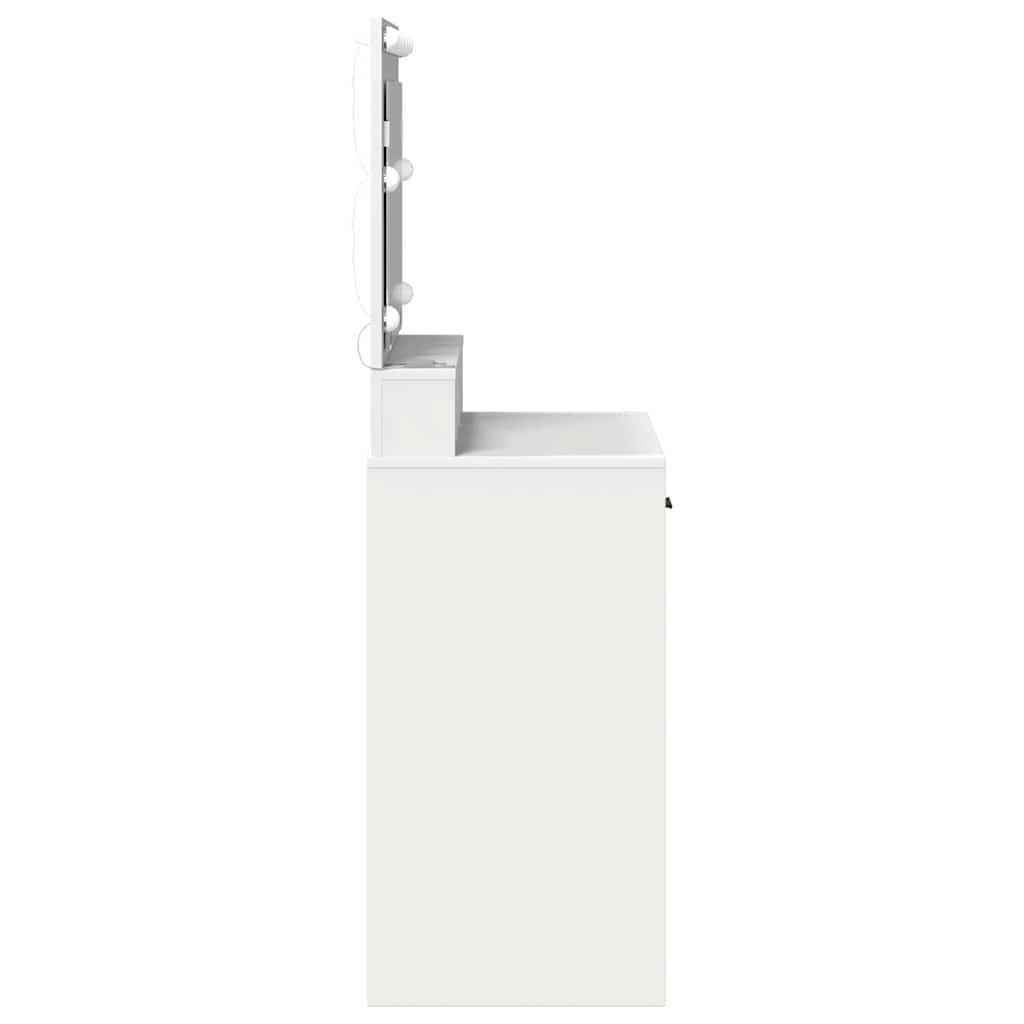vidaXL Dressing Table White 79 x 41 x 135 cm Engineered Wood 6