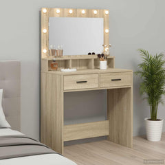vidaXL Dressing Table Sonoma Oak 79 x 41 x 135 cm Engineered Wood 1