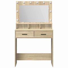 vidaXL Dressing Table Sonoma Oak 79 x 41 x 135 cm Engineered Wood 5