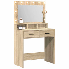 vidaXL Dressing Table Sonoma Oak 79 x 41 x 135 cm Engineered Wood 3