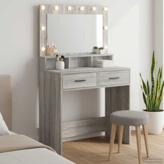 vidaXL Dressing Table Grey Sonoma 79 x 41 x 135 cm Engineered Wood 1