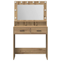 vidaXL Dressing Table Artisan Oak 79 x 41 x 135 cm Engineered Wood 5