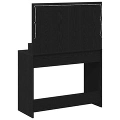 vidaXL Dressing Table Black Oak 100 x 41 x 135 cm Engineered Wood 6