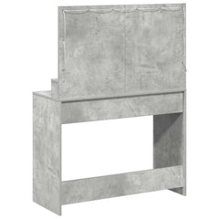 vidaXL Dressing Table Concrete Grey 100 x 41 x 135 cm Engineered Wood 6