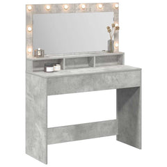 vidaXL Dressing Table Concrete Grey 100 x 41 x 135 cm Engineered Wood 3