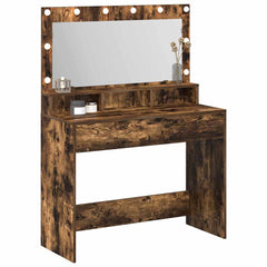 vidaXL Dressing Table Smoked Oak 100 x 41 x 135 cm Engineered Wood 3