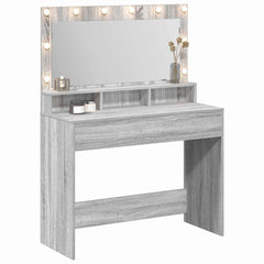 vidaXL Dressing Table Grey Sonoma 100 x 41 x 135 cm Engineered Wood 3