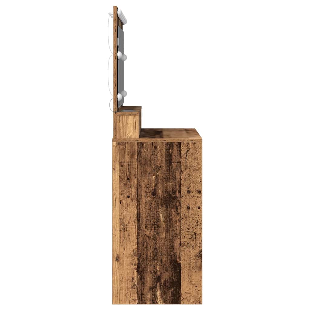 vidaXL Dressing Table Old Wood 100 x 41 x 135 cm Engineered Wood 5