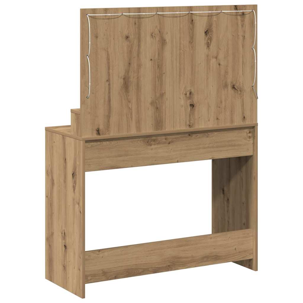 vidaXL Dressing Table Artisan Oak 100 x 41 x 135 cm Engineered Wood 6