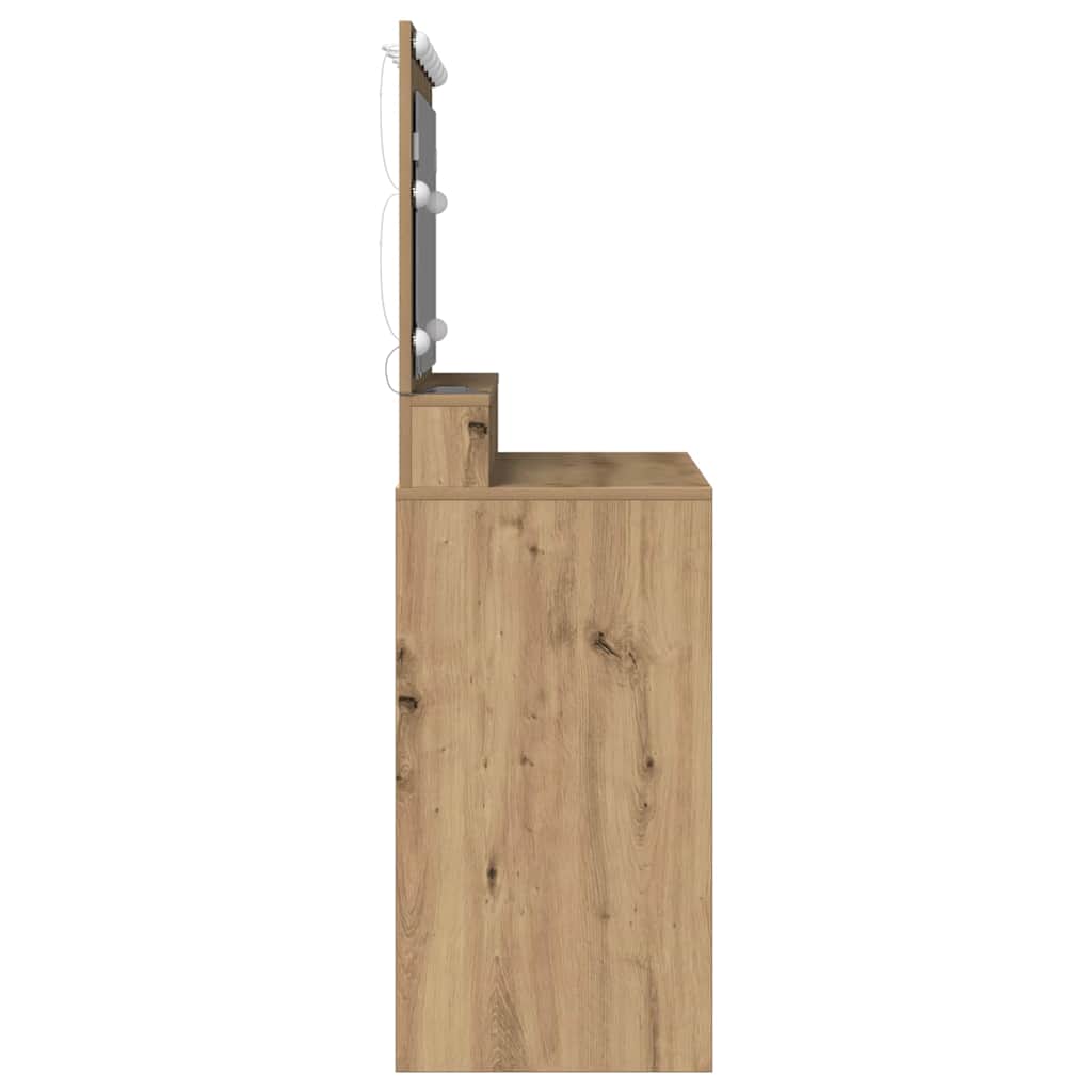 vidaXL Dressing Table Artisan Oak 100 x 41 x 135 cm Engineered Wood 5