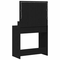 vidaXL Dressing Table Black Oak 75.5 x 41 x 135 cm Engineered Wood 6