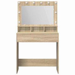 vidaXL Dressing Table Sonoma Oak 75.5 x 41 x 135 cm Engineered Wood 4