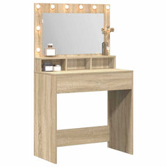 vidaXL Dressing Table Sonoma Oak 75.5 x 41 x 135 cm Engineered Wood 3