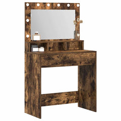 vidaXL Dressing Table Smoked Oak 75.5 x 41 x 135 cm Engineered Wood 3