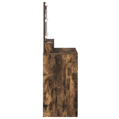 vidaXL Dressing Table Smoked Oak 75.5 x 41 x 135 cm Engineered Wood 5