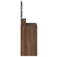 vidaXL Dressing Table Brown Oak 75.5 x 41 x 135 cm Engineered Wood 5