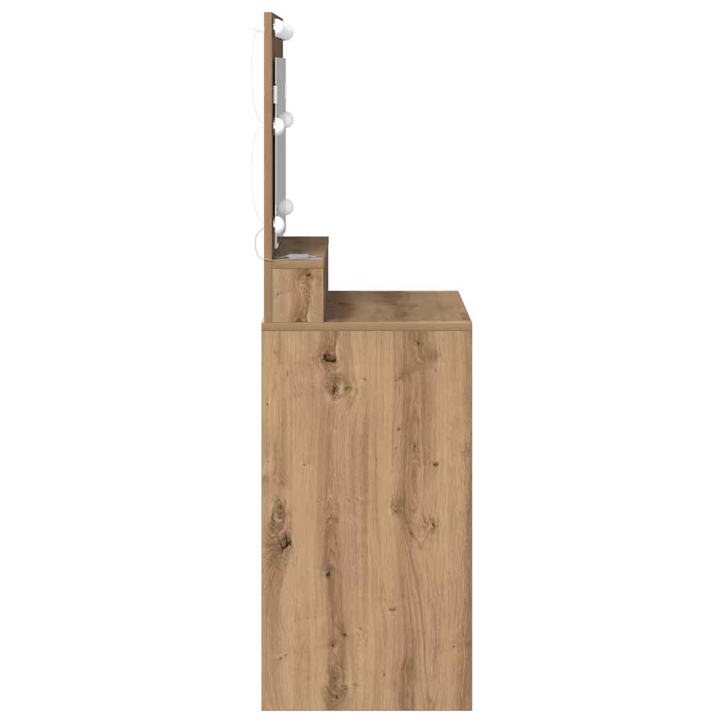vidaXL Dressing Table Artisan Oak 75.5 x 41 x 135 cm Engineered Wood 5