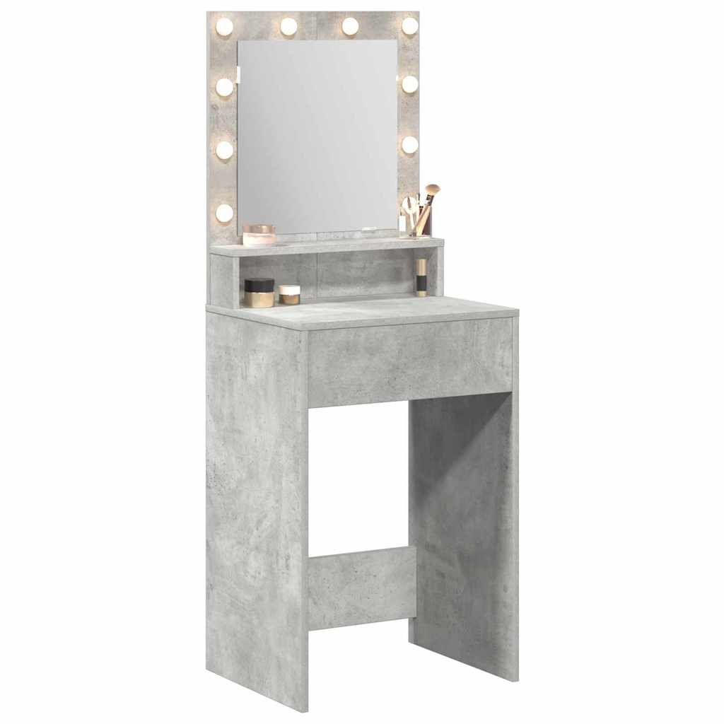 vidaXL Dressing Table Concrete Grey 50 x 41 x 135 cm Engineered Wood 3