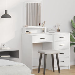 vidaXL Dressing Table White 50 x 41 x 140 cm Engineered Wood 1