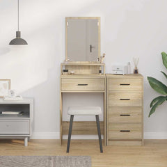 vidaXL Dressing Table Sonoma Oak 50 x 41 x 140 cm Engineered Wood 4