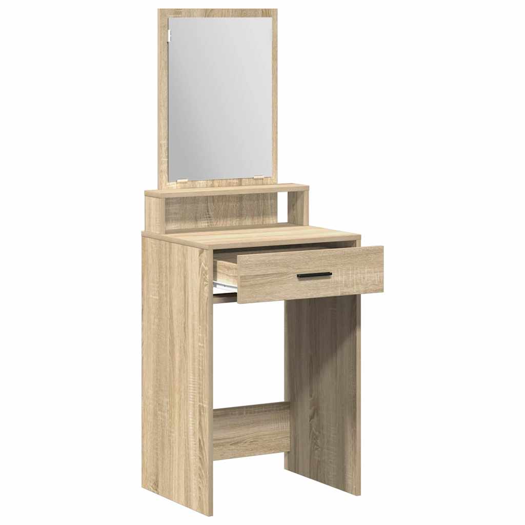 vidaXL Dressing Table Sonoma Oak 50 x 41 x 140 cm Engineered Wood 5