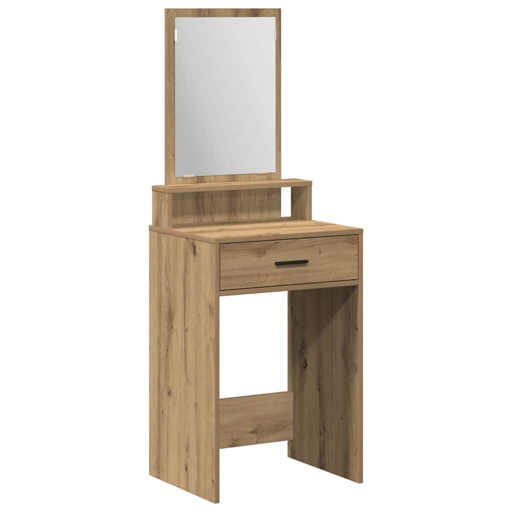 vidaXL Dressing Table Artisan Oak 50 x 41 x 140 cm Engineered Wood 2