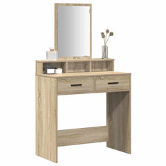 vidaXL Dressing Table Sonoma Oak 79 x 41 x 140 cm Engineered Wood 3
