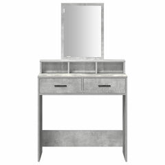 vidaXL Dressing Table Concrete Grey 79 x 41 x 140 cm Engineered Wood 6