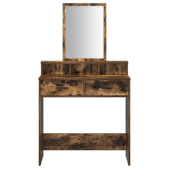 vidaXL Dressing Table Smoked Oak 79 x 41 x 140 cm Engineered Wood 6