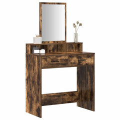 vidaXL Dressing Table Smoked Oak 79 x 41 x 140 cm Engineered Wood 3